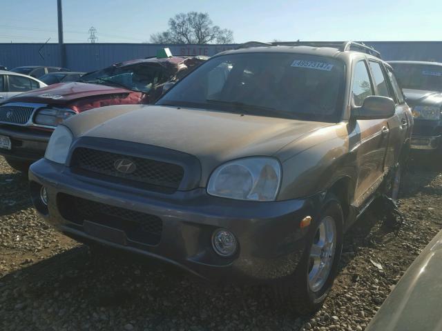 KM8SC13D44U637455 - 2004 HYUNDAI SANTA FE G GOLD photo 2