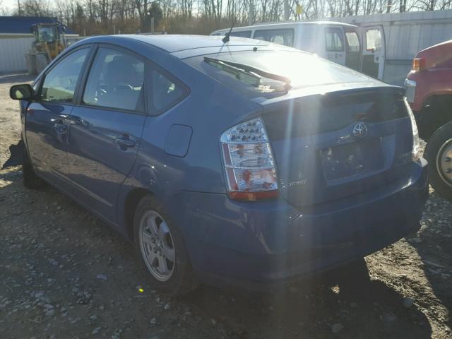 JTDKB20U977601393 - 2007 TOYOTA PRIUS BLUE photo 3