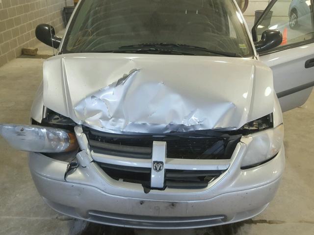 1D4GP24R85B400465 - 2005 DODGE GRAND CARA SILVER photo 7