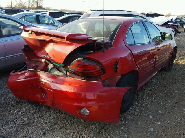 1G2NF52E24M537756 - 2004 PONTIAC GRAND AM S RED photo 4