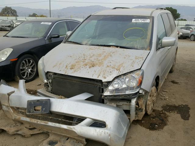 5FNRL384X6B407129 - 2006 HONDA ODYSSEY EX SILVER photo 2