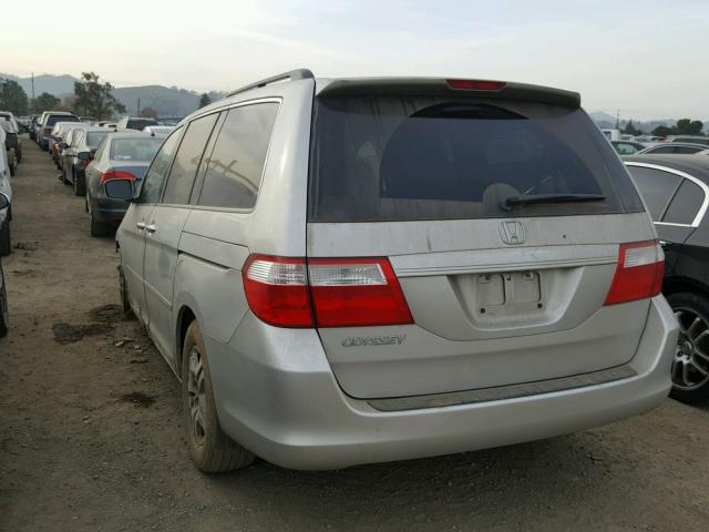 5FNRL384X6B407129 - 2006 HONDA ODYSSEY EX SILVER photo 3