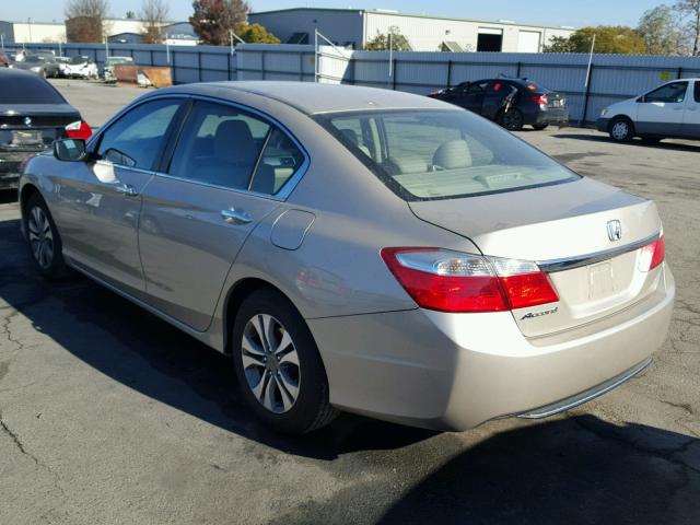 1HGCR2F30FA046240 - 2015 HONDA ACCORD LX GOLD photo 3