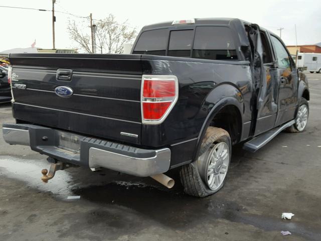 1FTFW1CF8DKF09231 - 2013 FORD F150 SUPER BLACK photo 4