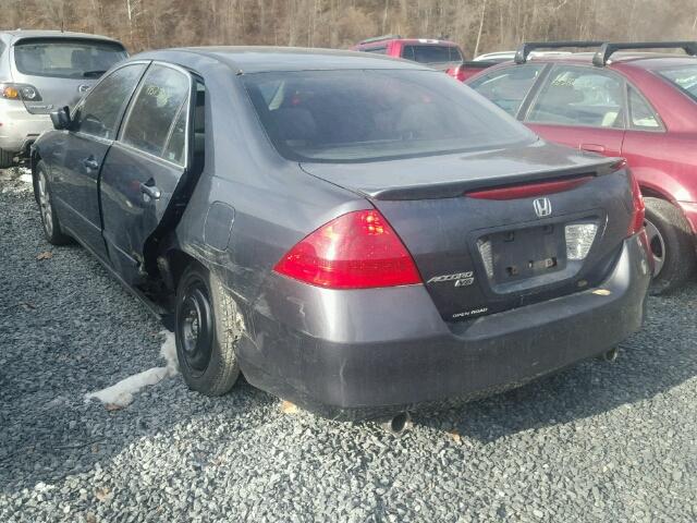 1HGCM66487A067742 - 2007 HONDA ACCORD SE GRAY photo 3