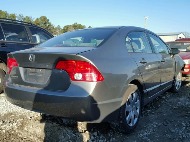 1HGFA16596L137253 - 2006 HONDA CIVIC LX SILVER photo 4