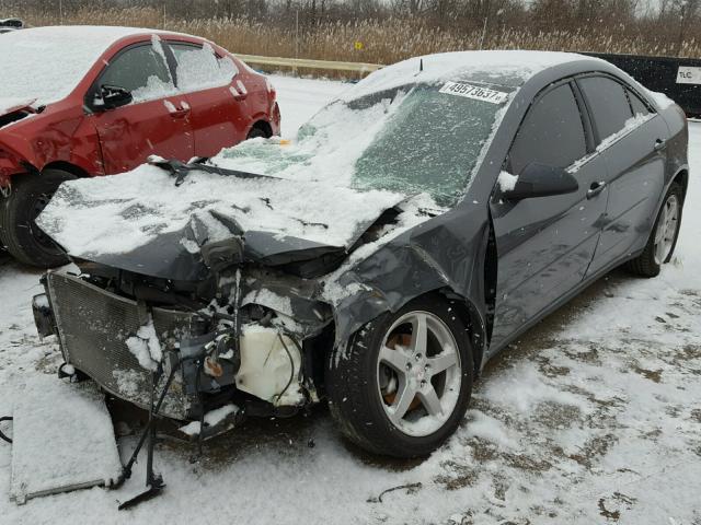 1G2ZG57NX84137375 - 2008 PONTIAC G6 BASE GRAY photo 2