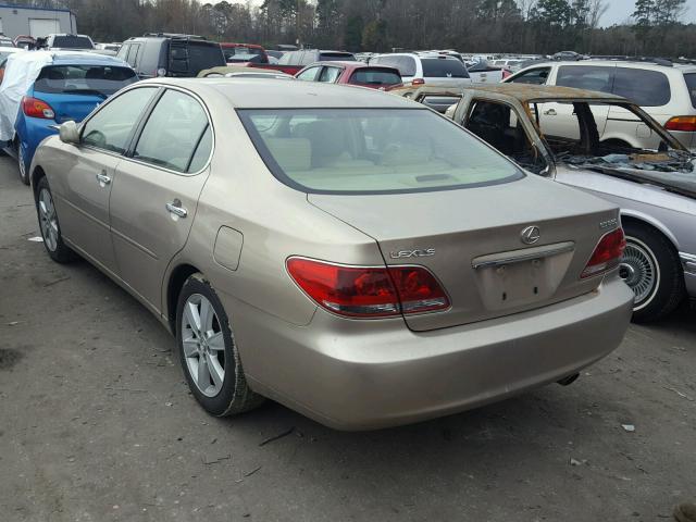 JTHBA30G155056266 - 2005 LEXUS ES 330 GOLD photo 3