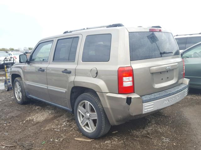 1J8FT48W88D522244 - 2008 JEEP PATRIOT LI BEIGE photo 3