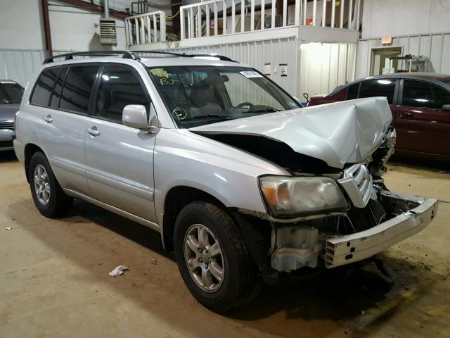 JTEDP21A050071847 - 2005 TOYOTA HIGHLANDER SILVER photo 1