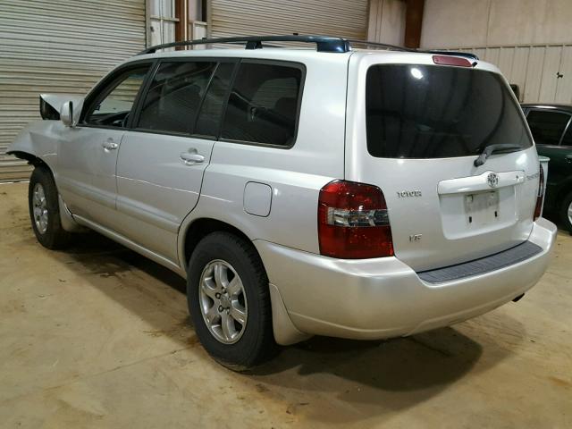 JTEDP21A050071847 - 2005 TOYOTA HIGHLANDER SILVER photo 3