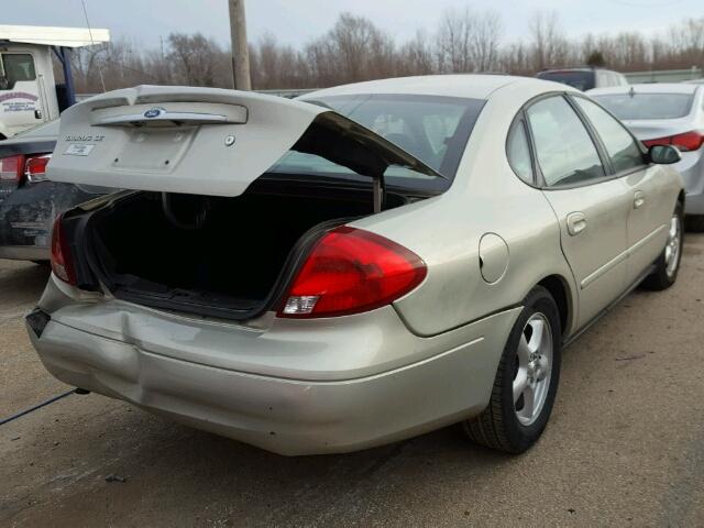 1FAFP53U13G102958 - 2003 FORD TAURUS SE BEIGE photo 4