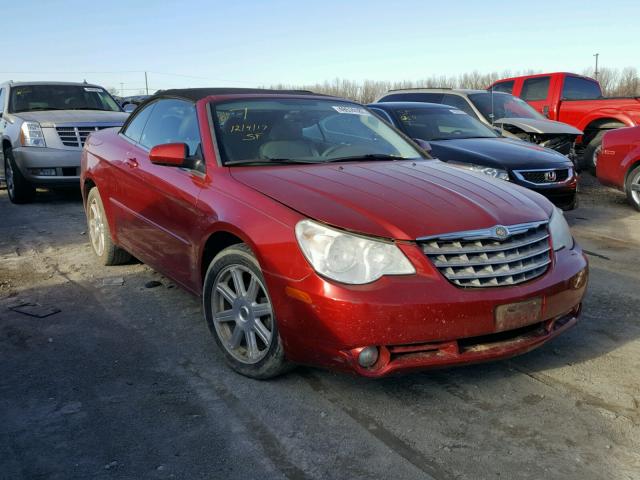 1C3LC55R68N642458 - 2008 CHRYSLER SEBRING TO BURGUNDY photo 1