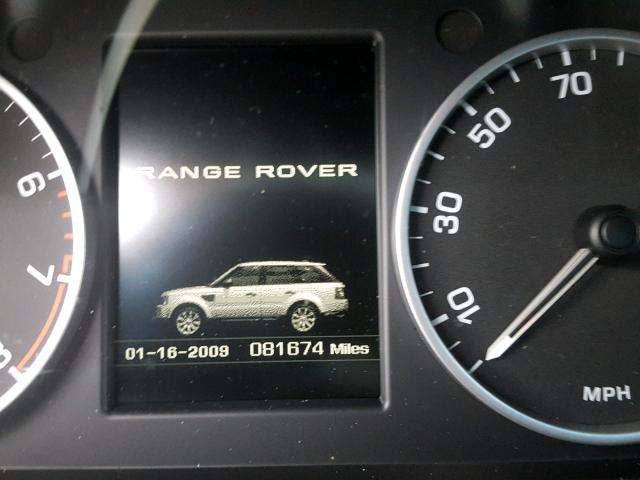 SALSH2E43AA247204 - 2010 LAND ROVER RANGE ROVE BLACK photo 8