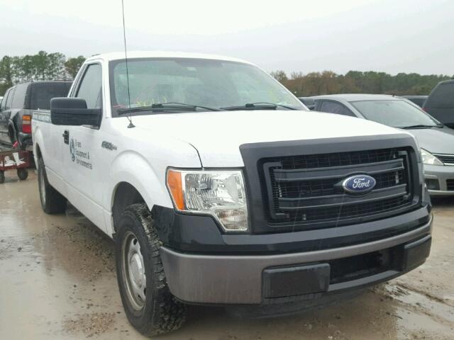 1FTNF1CF8EKD13285 - 2014 FORD F150 WHITE photo 1