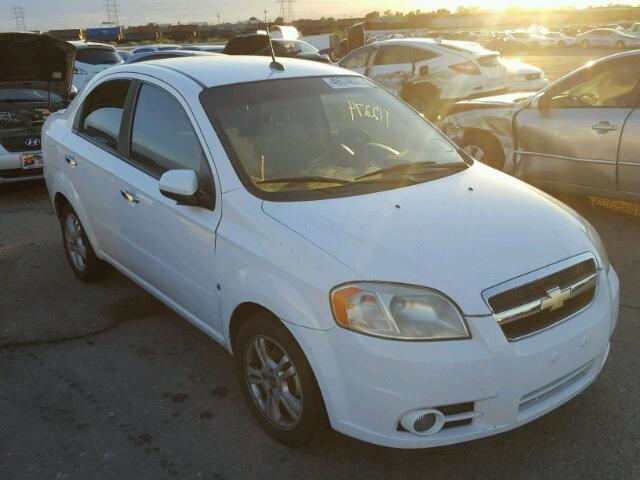 KL1TG56E29B613674 - 2009 CHEVROLET AVEO LT WHITE photo 1