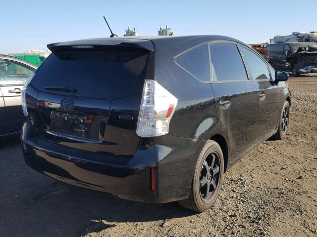 JTDZN3EU9E3325743 - 2014 TOYOTA PRIUS V BLACK photo 4