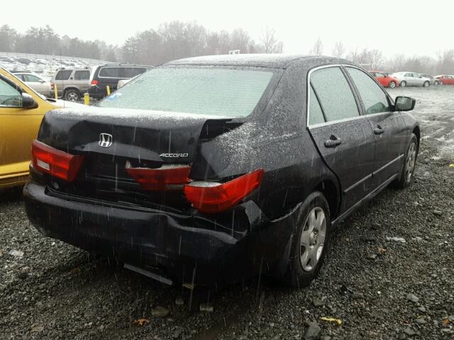 1HGCM56485A168674 - 2005 HONDA ACCORD LX BLACK photo 4