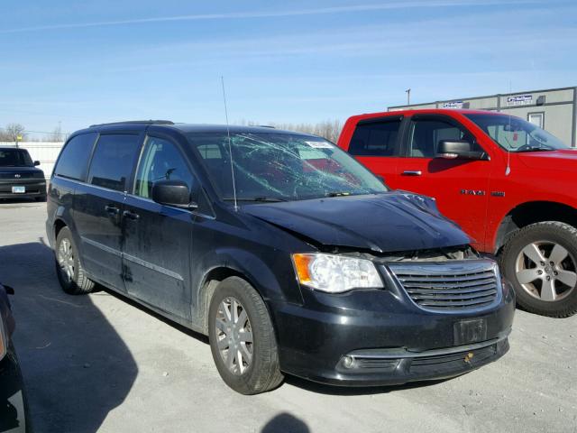 2C4RC1BG2ER123956 - 2014 CHRYSLER TOWN & COU BLACK photo 1