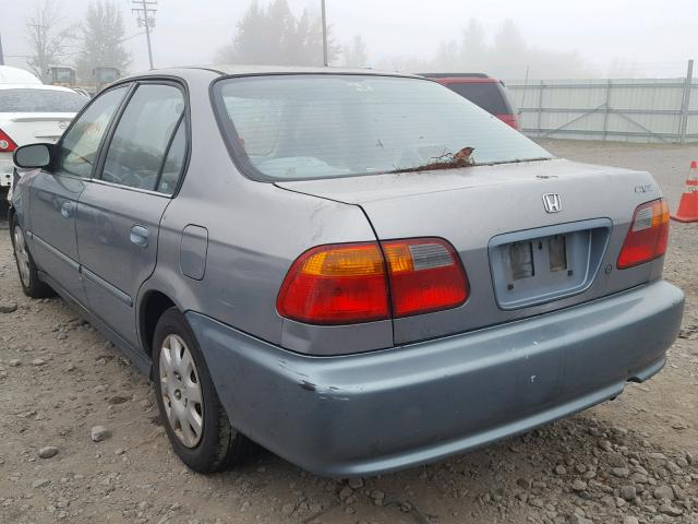 2HGEJ6619YH505906 - 2000 HONDA CIVIC BASE Dəniz mavisi foto 3