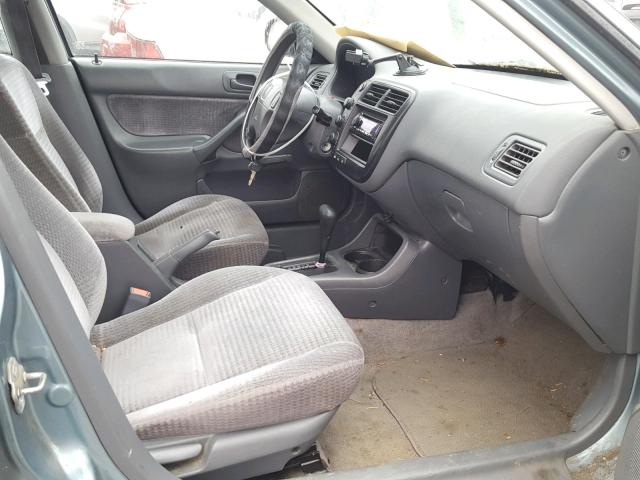 2HGEJ6619YH505906 - 2000 HONDA CIVIC BASE Dəniz mavisi foto 5