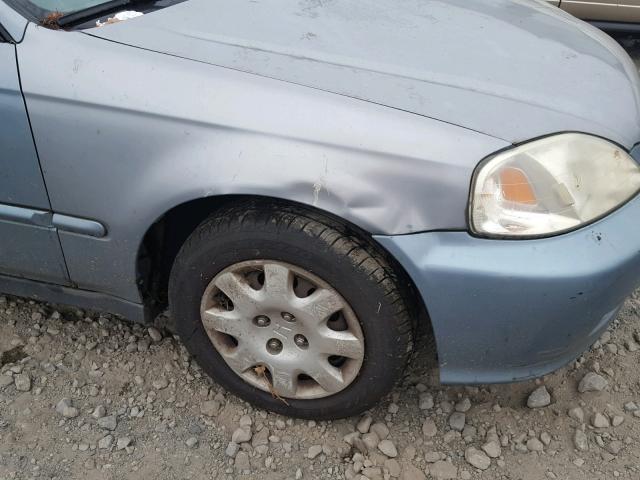 2HGEJ6619YH505906 - 2000 HONDA CIVIC BASE Dəniz mavisi foto 9