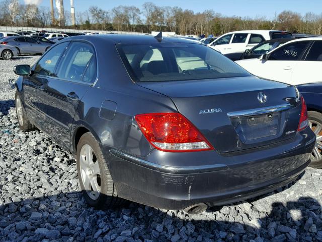 JH4KB16576C011840 - 2006 ACURA RL GRAY photo 3