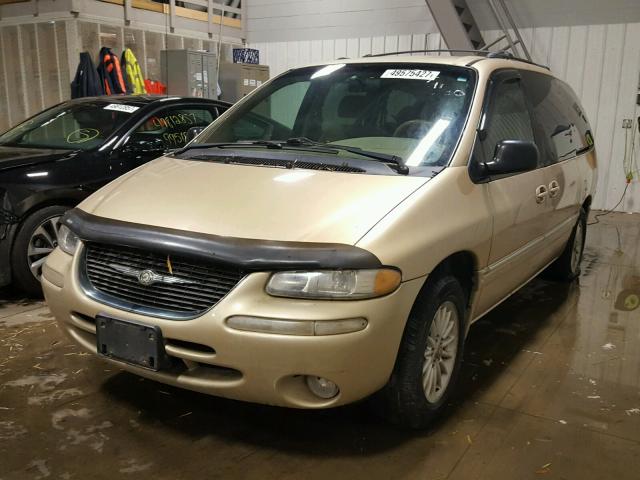 1C4GP54L0XB539678 - 1999 CHRYSLER TOWN & COU GOLD photo 2