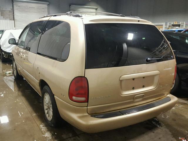 1C4GP54L0XB539678 - 1999 CHRYSLER TOWN & COU GOLD photo 3