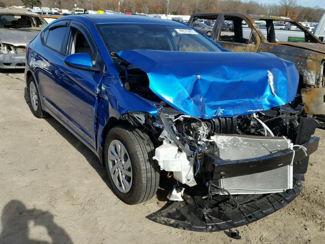 KMHD74LF0HU353794 - 2017 HYUNDAI ELANTRA SE BLUE photo 1