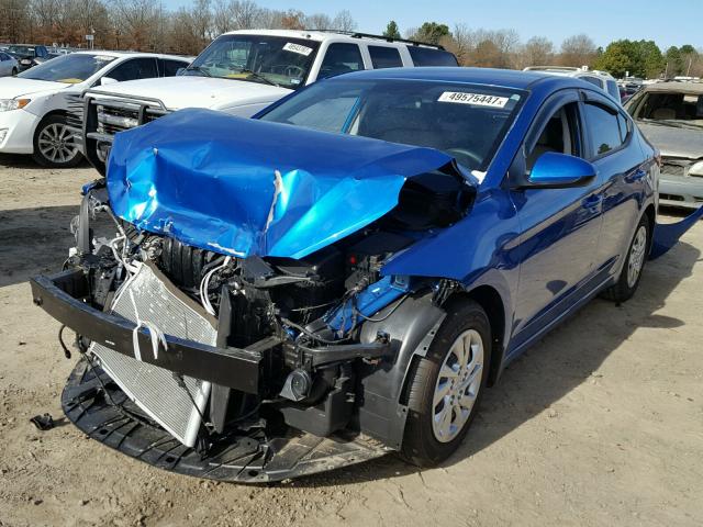 KMHD74LF0HU353794 - 2017 HYUNDAI ELANTRA SE BLUE photo 2