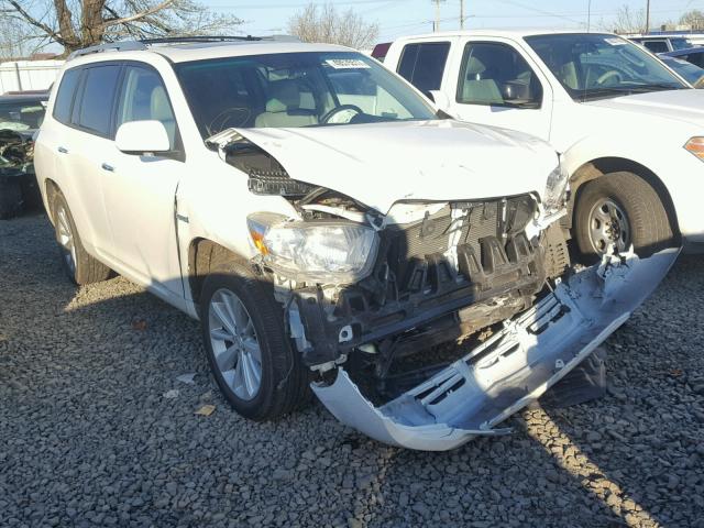 JTEEW44A392029813 - 2009 TOYOTA HIGHLANDER WHITE photo 1