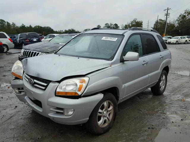 KNDJF723877347368 - 2007 KIA SPORTAGE E SILVER photo 2