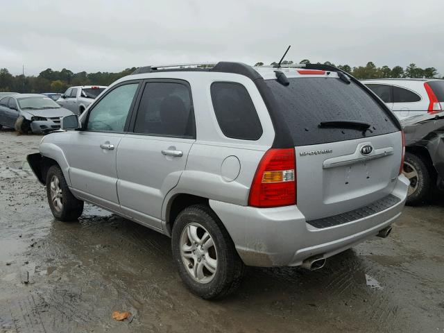 KNDJF723877347368 - 2007 KIA SPORTAGE E SILVER photo 3