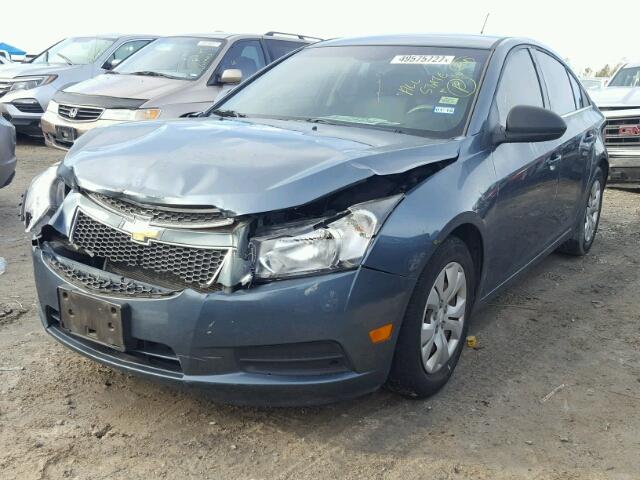 1G1PC5SH3C7260872 - 2012 CHEVROLET CRUZE LS BLUE photo 2