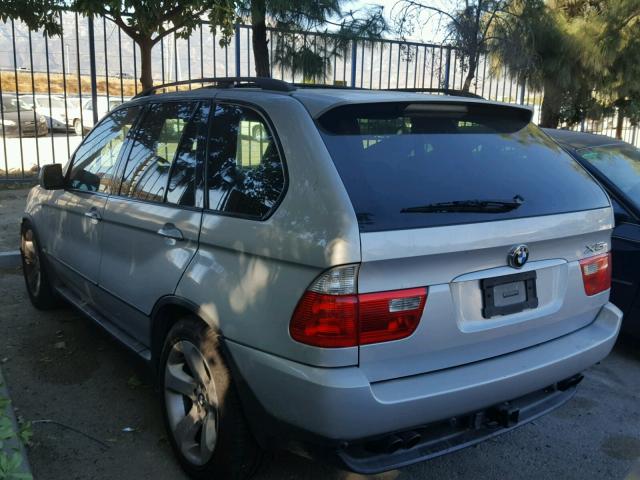 5UXFB53535LV11926 - 2005 BMW X5 4.4I SILVER photo 3