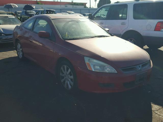 1HGCM82616A007691 - 2006 HONDA ACCORD EX RED photo 1