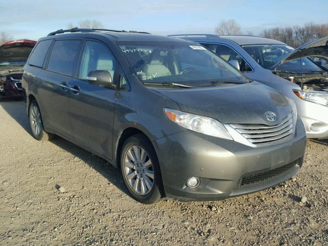 5TDDK3DC5DS061218 - 2013 TOYOTA SIENNA XLE GREEN photo 1