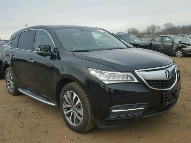 5FRYD4H4XGB062618 - 2016 ACURA MDX TECHNO BLACK photo 1