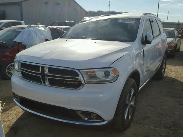 1C4RDJDGXGC331119 - 2016 DODGE DURANGO LI WHITE photo 2