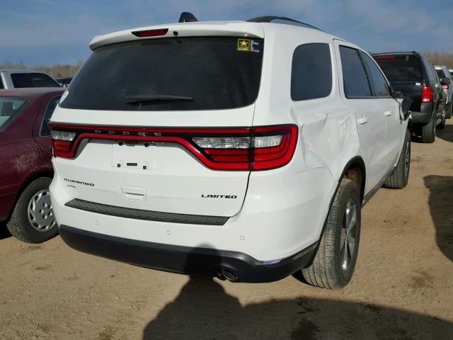 1C4RDJDGXGC331119 - 2016 DODGE DURANGO LI WHITE photo 4