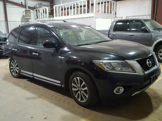 5N1AR2MN9EC693891 - 2014 NISSAN PATHFINDER BLACK photo 1