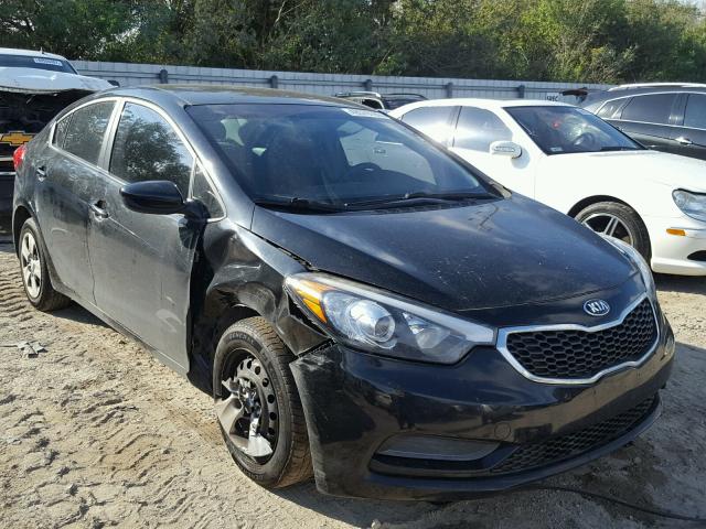 KNAFK4A62E5211271 - 2014 KIA FORTE LX BLACK photo 1