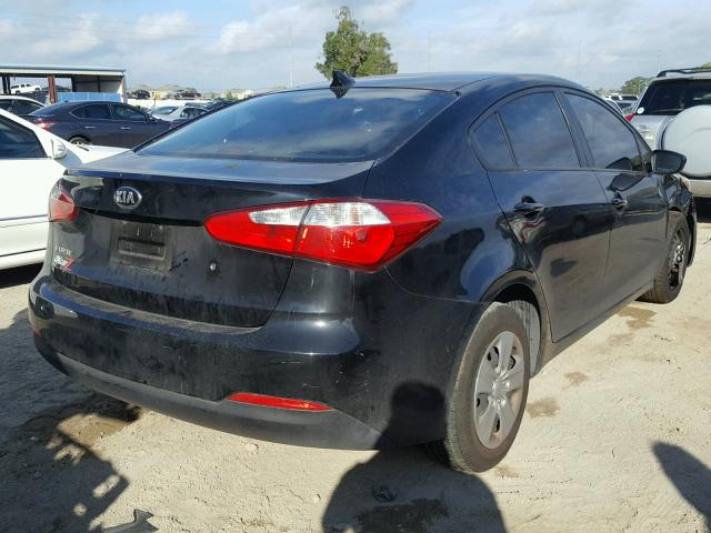 KNAFK4A62E5211271 - 2014 KIA FORTE LX BLACK photo 4