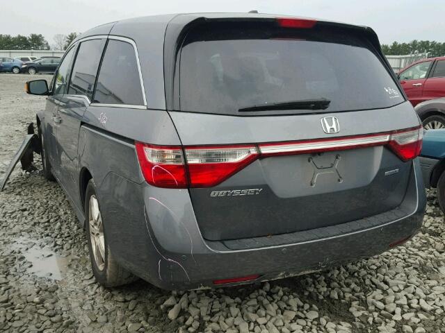 5FNRL5H95BB026239 - 2011 HONDA ODYSSEY TO GRAY photo 3