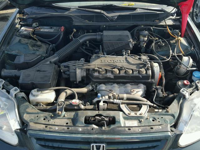 1HGEJ6673YL023441 - 2000 HONDA CIVIC LX GREEN photo 7