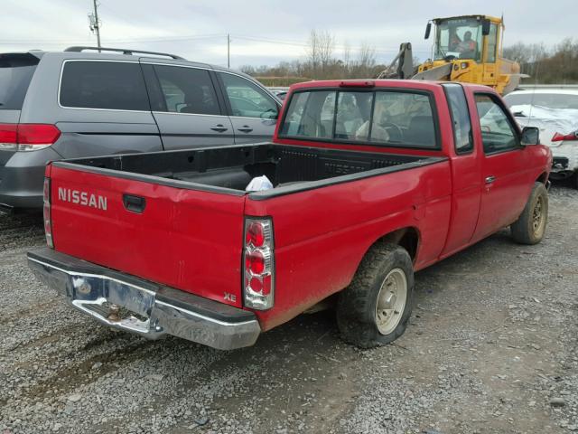 1N6SD16S1VC352809 - 1997 NISSAN TRUCK KING RED photo 4