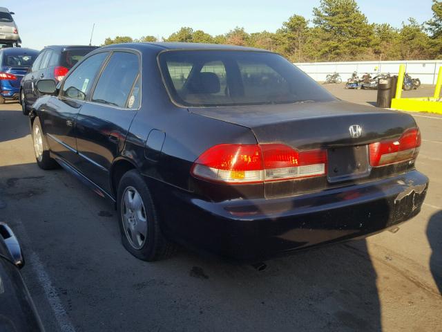 1HGCG16502A031653 - 2002 HONDA ACCORD EX BLACK photo 3