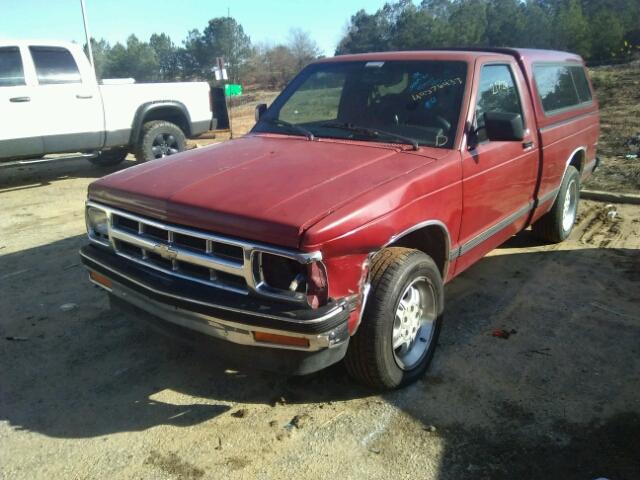 1GCCS14Z6P8144878 - 1993 CHEVROLET S TRUCK S1 RED photo 2