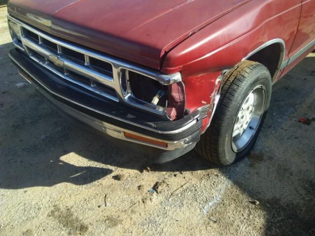 1GCCS14Z6P8144878 - 1993 CHEVROLET S TRUCK S1 RED photo 9